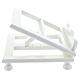 Estante mesa ajustável 30X35 cm branco, madeira s5