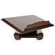 Swivel book stand, walnut brown, 8x16x11 in s2