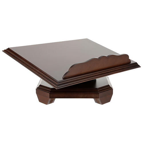 Pulpit obrotowy na ołtarz, drewno kolor orzech włoski, 20x40x28 2