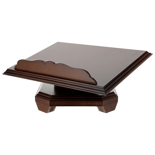 Pulpit obrotowy na ołtarz, drewno kolor orzech włoski, 20x40x28 3