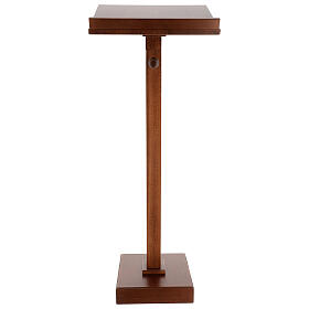 Wood base lectern with square pedestal 47 in