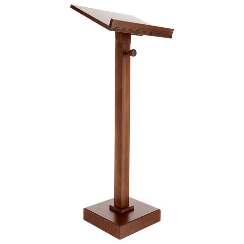 Wood base lectern with square pedestal 47 in 4