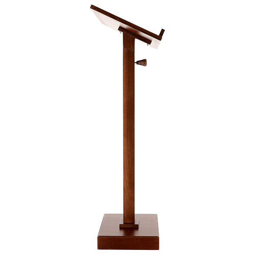 Wood base lectern with square pedestal 47 in 5