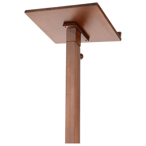 Wood base lectern with square pedestal 47 in 6