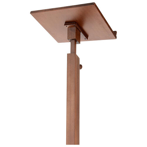 Wood base lectern with square pedestal 47 in 7