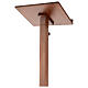 Wood base lectern with square pedestal 47 in s6