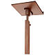 Wood base lectern with square pedestal 47 in s7