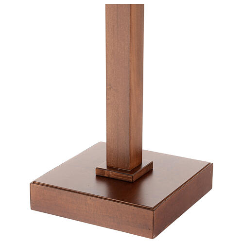 Leggio colonna quadrata legno 120 cm  9