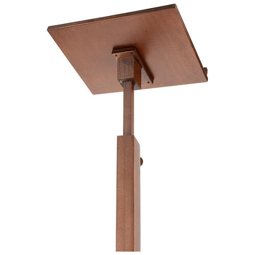 Drewniany pulpit ołtarzowy z kwadratową kolumną, 120 cm 8