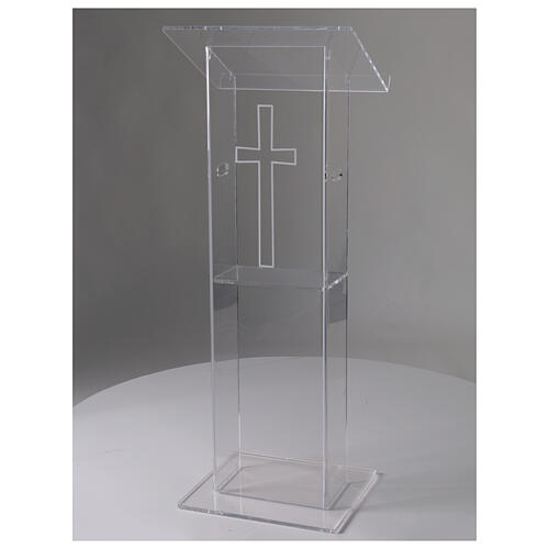 Atril plexiglás 130 cm espesor 1 cm 1
