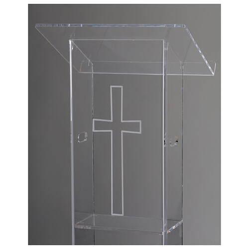 Atril plexiglás 130 cm espesor 1 cm 3