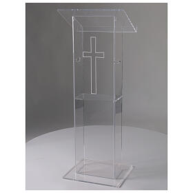 Leggio plexiglass 130 cm spessore 1 cm