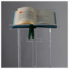 Leggio plexiglass 130 cm spessore 1 cm