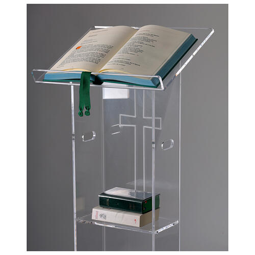 Leggio plexiglass 130 cm spessore 1 cm 8