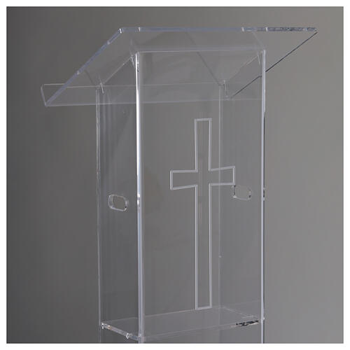 Leggio plexiglass 130 cm spessore 1 cm 9