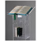 Leggio plexiglass 130 cm spessore 1 cm s4