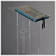 Leggio plexiglass 130 cm spessore 1 cm s6