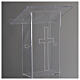 Leggio plexiglass 130 cm spessore 1 cm s9