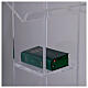 Atril de columna de plexiglás transparente de 115 cm desmontable s6