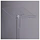 Atril de columna ajustable plexiglás transparente 115 cm desmontable s6