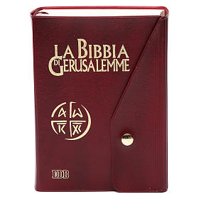 Bible Jérusalem, nouvelle trad., semi-cuir  bouton ITA