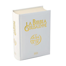 Bible of Jerusalem, 2009 edition, white leatherette cover