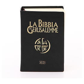 Bibbie: Bibbia di Gerusalemme pelle ed. tascabile testa di moro