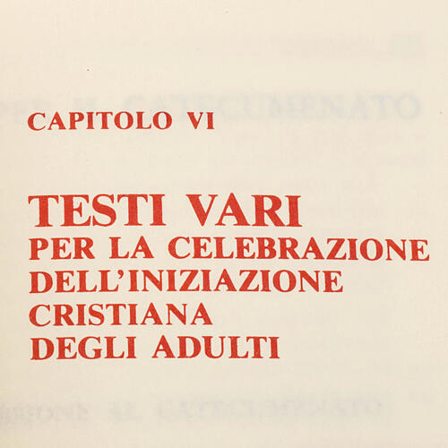 "Rito dell'iniziazione cristiana degli adulti" (Rito de la iniciación cristiana de los adultos) 2