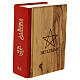 Olive Wood Bible Holder with Hands, Handmade Bethlehem 21 cm s5