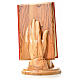 Gospel holder hands in olive wood with olive wood plates s6