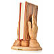 Gospel holder hands in olive wood with olive wood plates s7