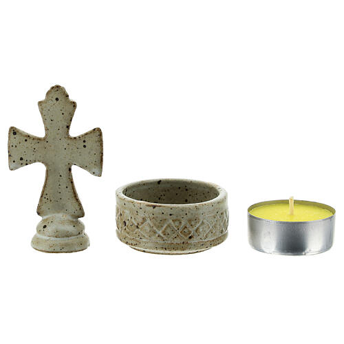 Cross candle prayer set 5