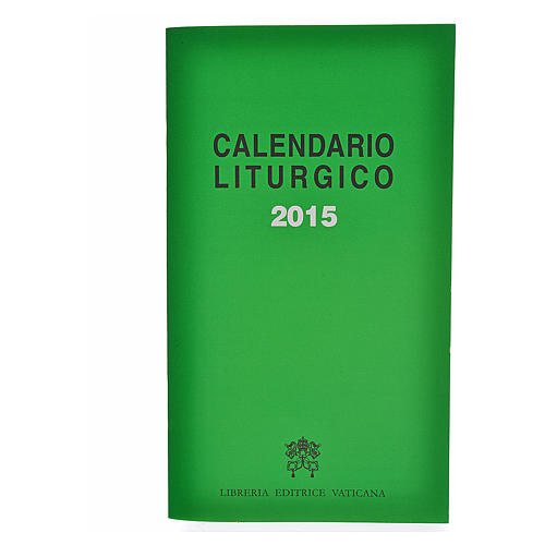 Calendario Liturgico 2015 editrice Vaticana 1