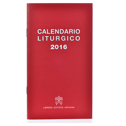 Calendrier liturgique 2016 éd. Vaticane 1
