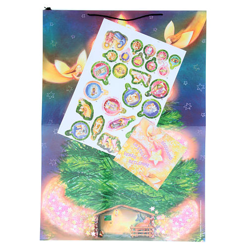 Christmas tree Advent calendar with stickers 2