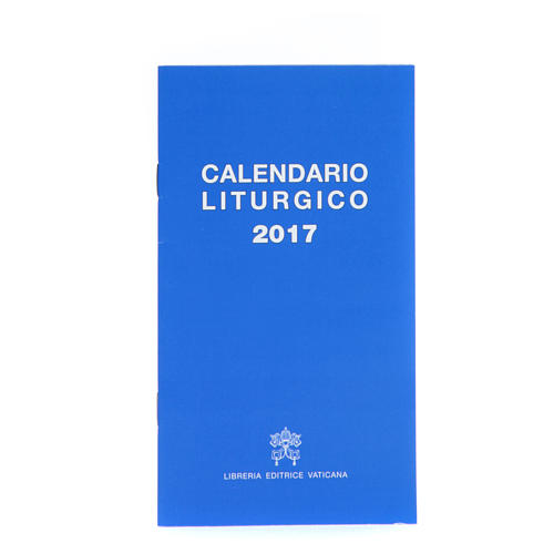 Lithurgical calendar 2017 Vatican edition 1