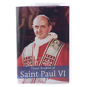 Livret de prière de Pape Paul VI avec chapelet en ANGLAIS