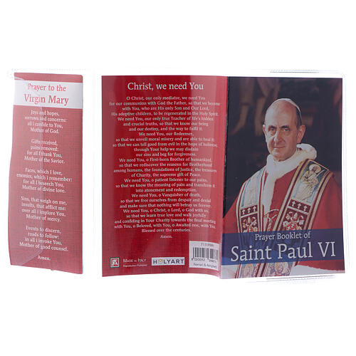 Livret de prière de Pape Paul VI avec chapelet en ANGLAIS 3