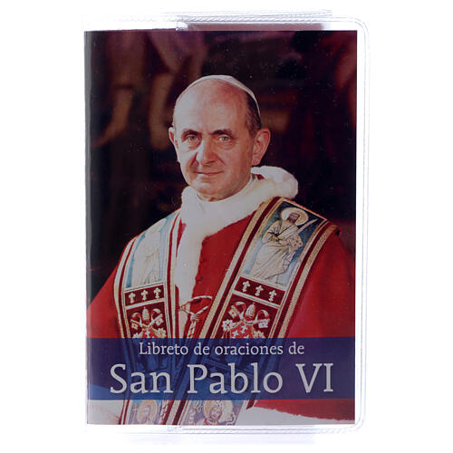 Prayer booklet of Pope Paul VI with rosary in SPANISH 1