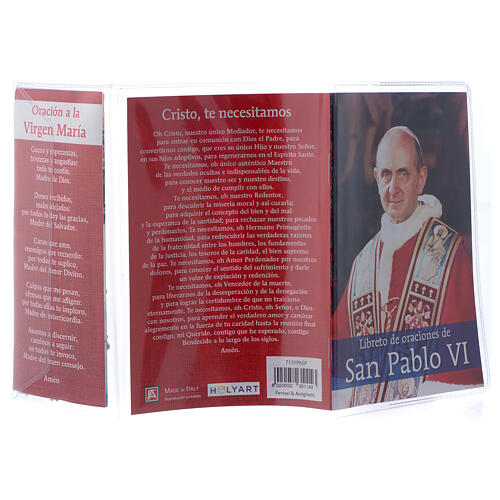 Prayer booklet of Pope Paul VI with rosary in SPANISH 3