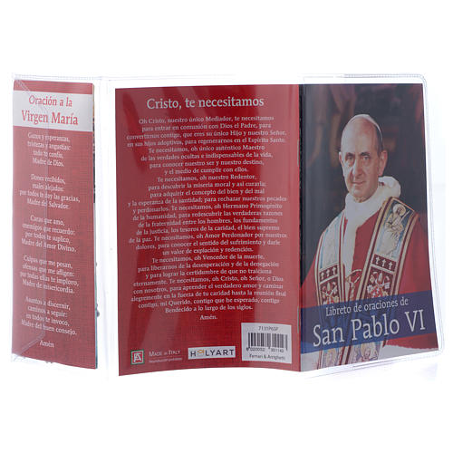 Livret de prière de Pape Paul VI avec chapelet en ESPAGNOL 3