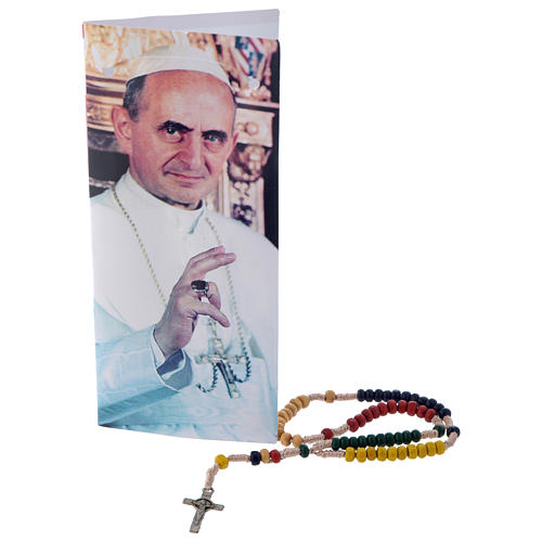 Gebetbuch Papst Paul VI mit Rosenkranz FRANZÖSISCH 4
