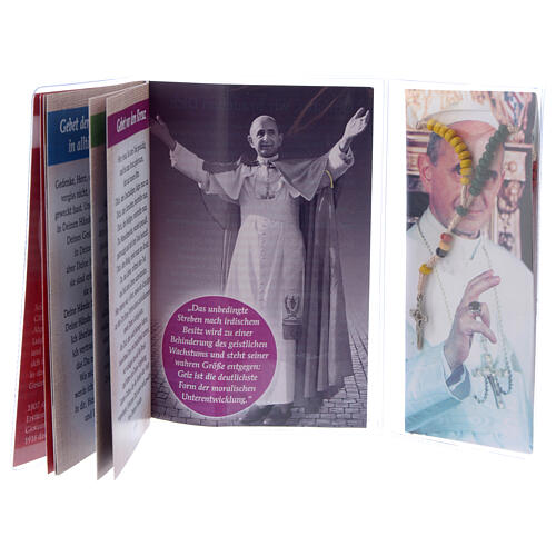 Prayer booklet of Pope Paul VI with rosary in GERMAN 2