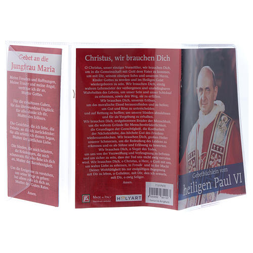 Livret de prière de Pape Paul VI avec chapelet en ALLEMAND 3