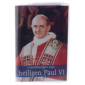 Prayer booklet of Pope Paul VI with rosary in GERMAN