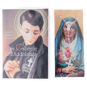 Libretto rosario San Gabriele dell'Addolorata e rosario ITA