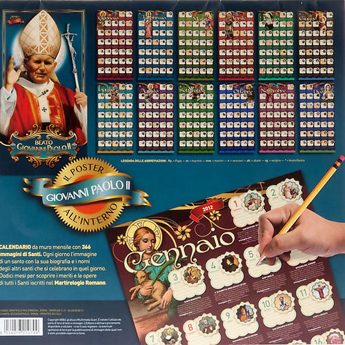 Une année de saints, calendrier 2012 ITALIEN 7