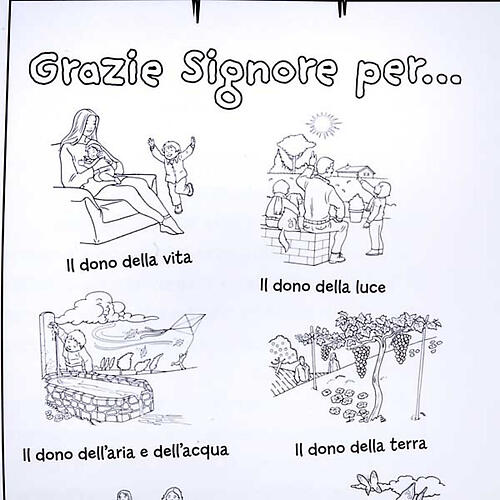 "Grazie signore per..." colouring booklet 3