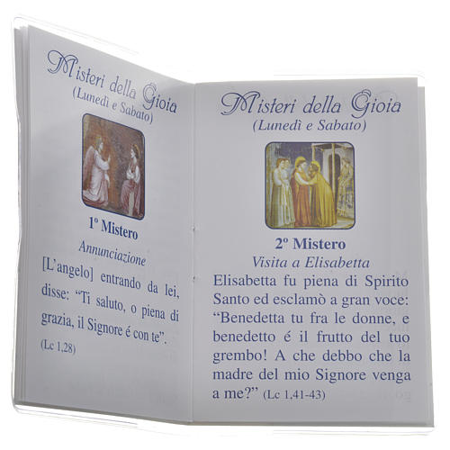 Rosary Leaflet St Jean XXIII image 6,5x9,5cm 3