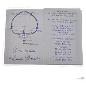 Rosary Leaflet St Jean XXIII image 6,5x9,5cm